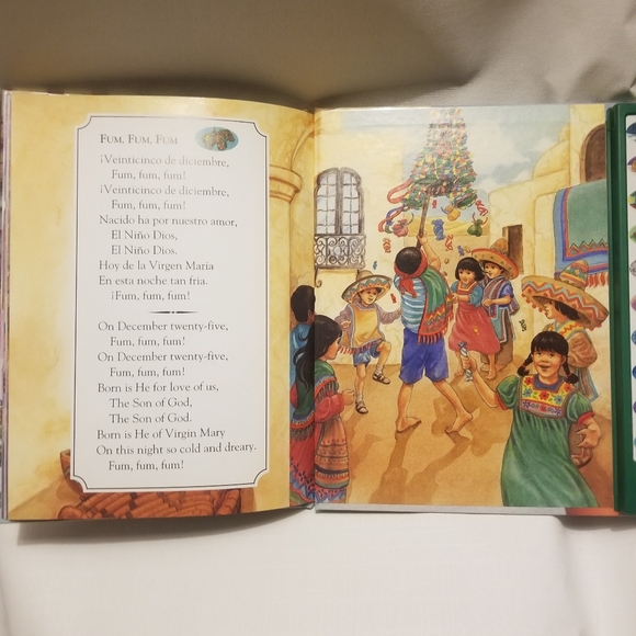 Beautifully illustrated vtg bk of Christmas Carols - Picture 5 of 6